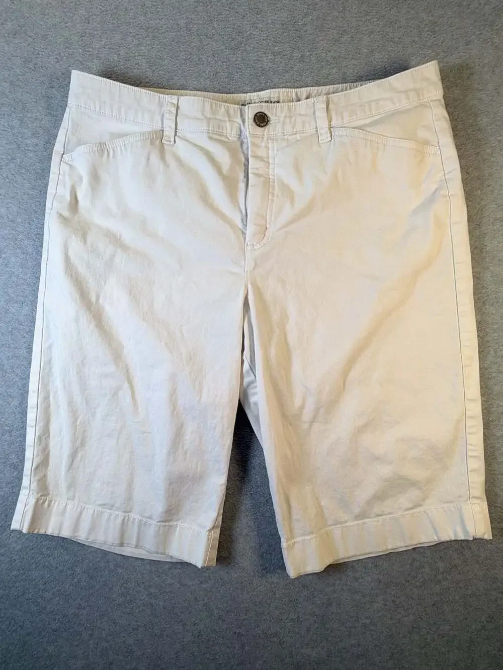 Jones New York Jeans White Trouser Shorts Size 12